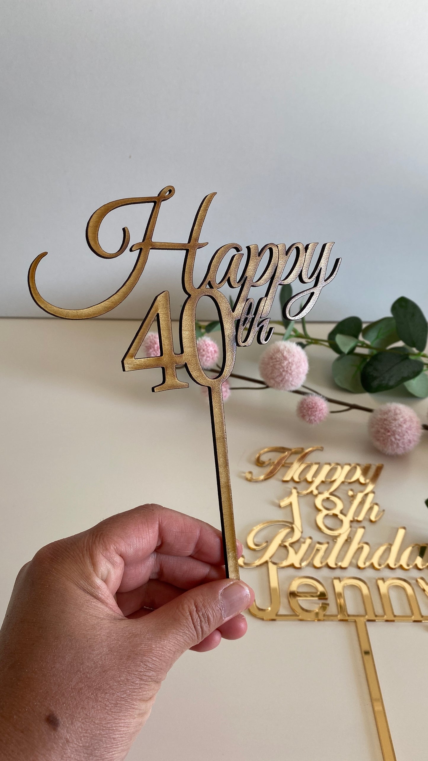 Cake Topper aus MDF (Holz)