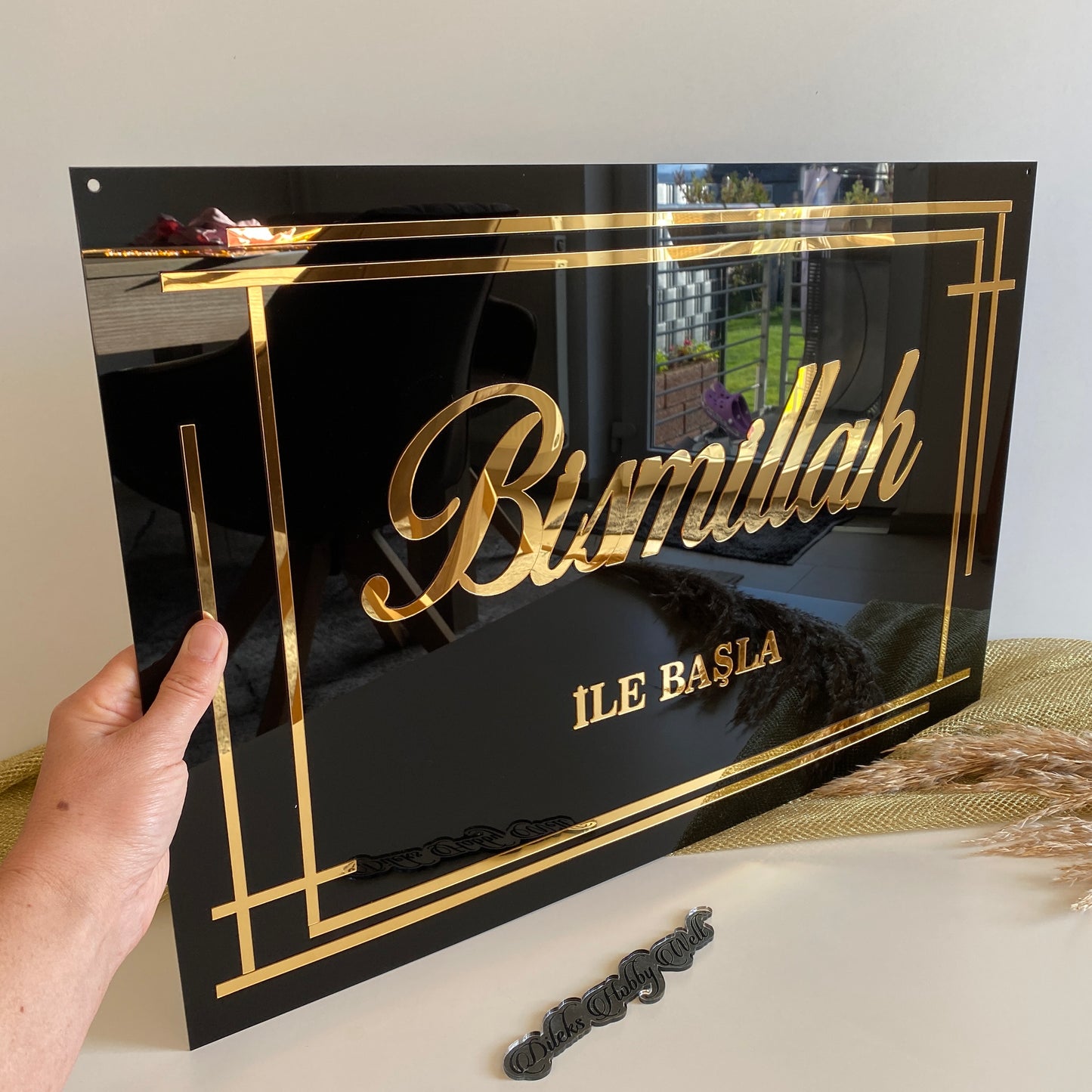 Empfangstafel, Logodesign, Schriftzug