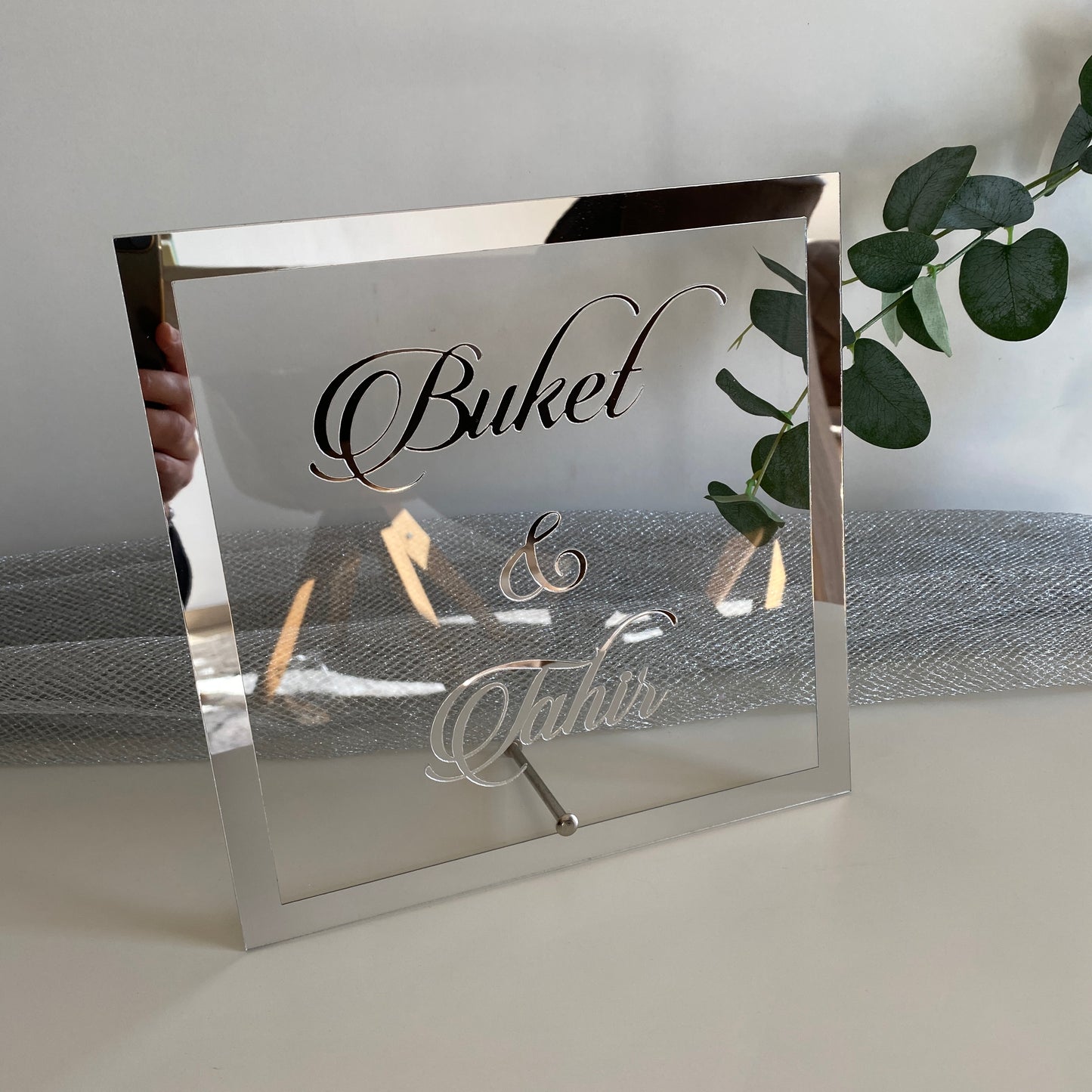 Namensaufsteller quadratisch