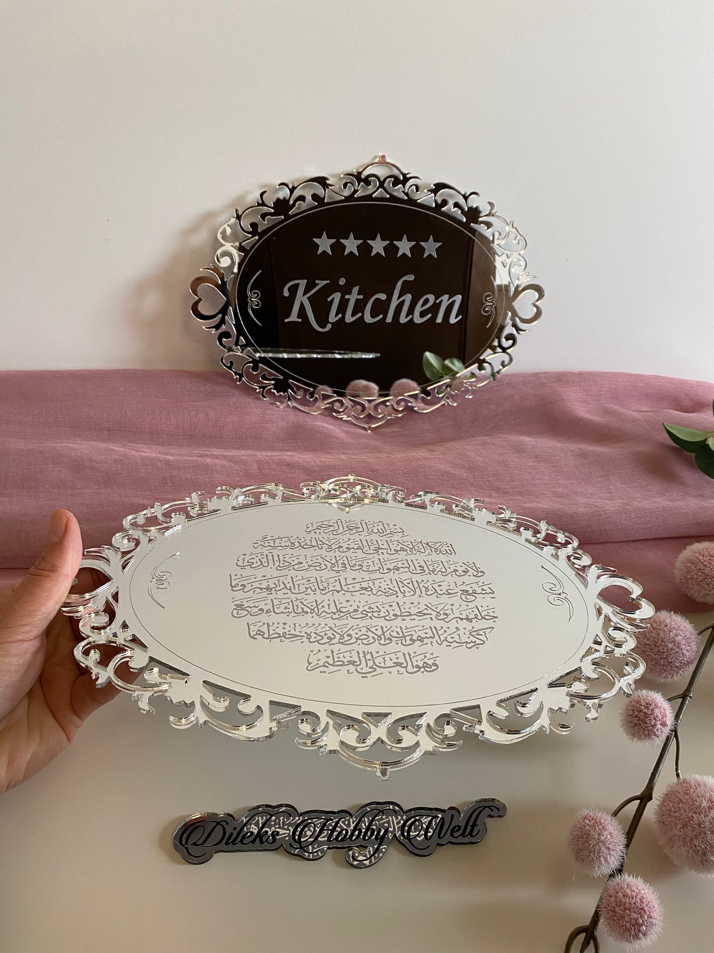 Türdeko mit Rahmen