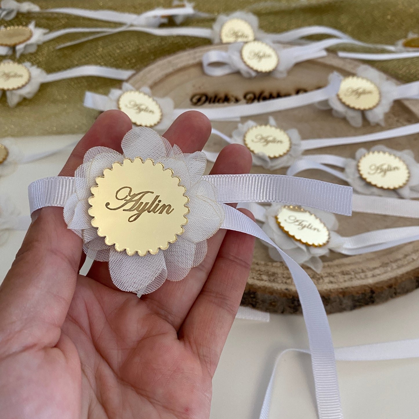 Bridesmaid schmales Armband in Wunschfarbe