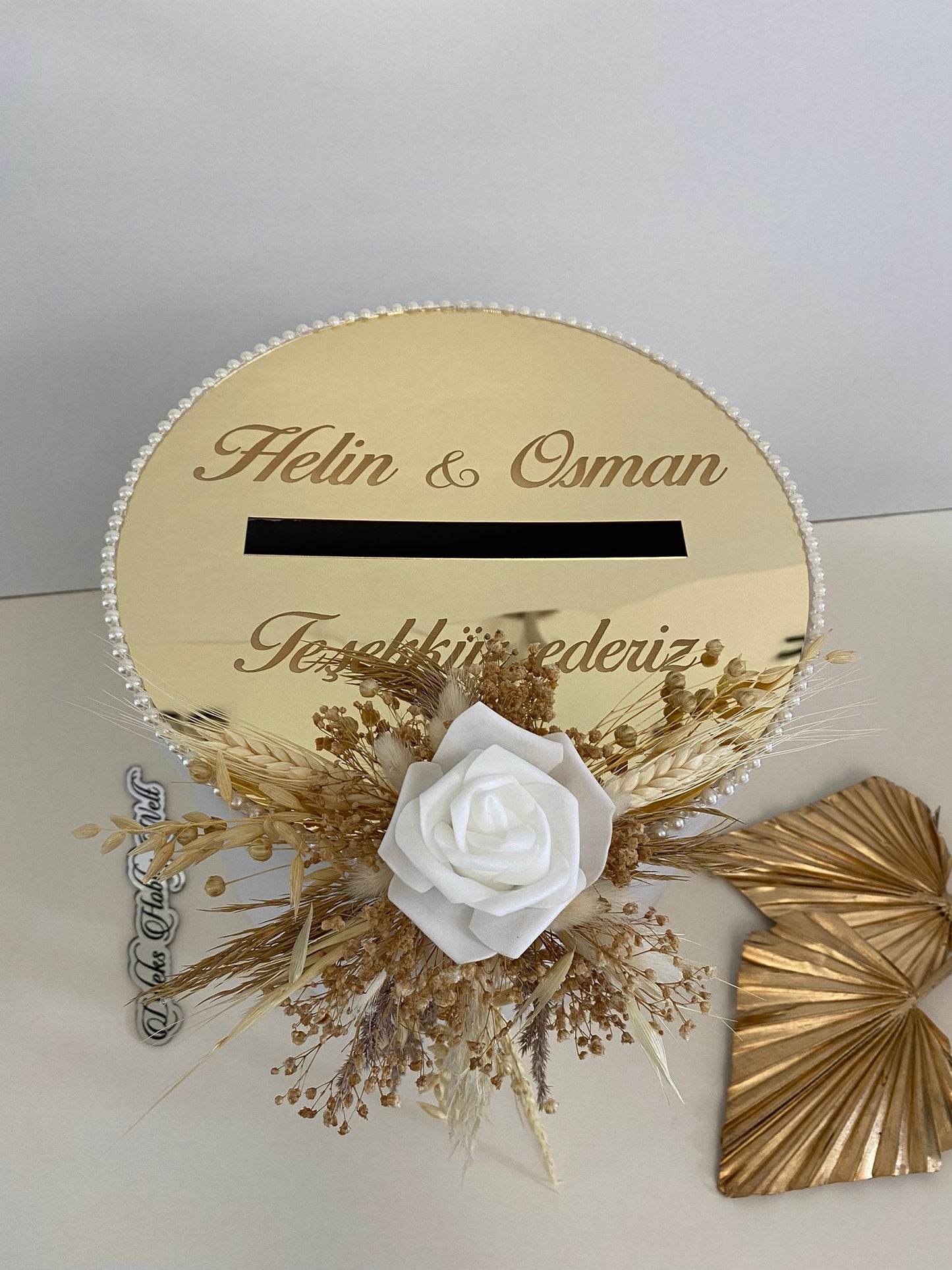 Geldbox Trockenblumen