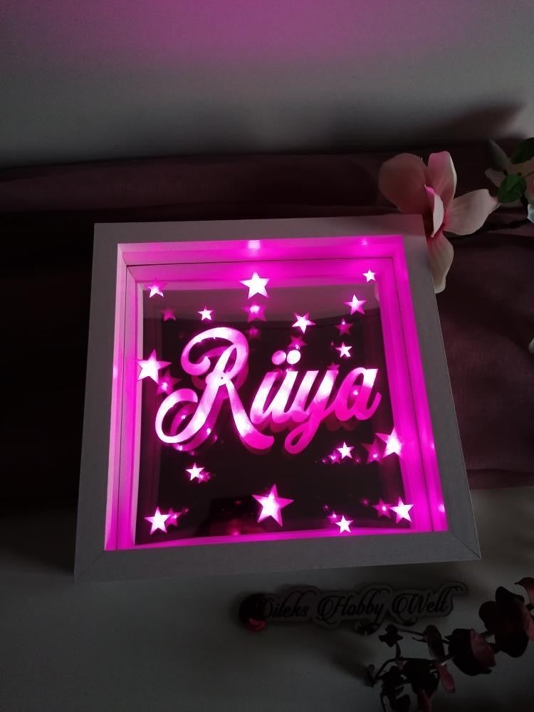 LED Bilderrahmen Stars