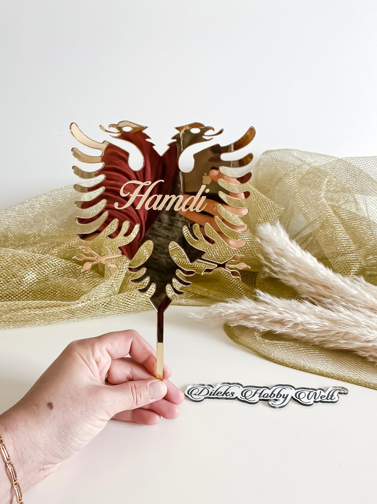 Cake Topper aus Plexiglas - Albania