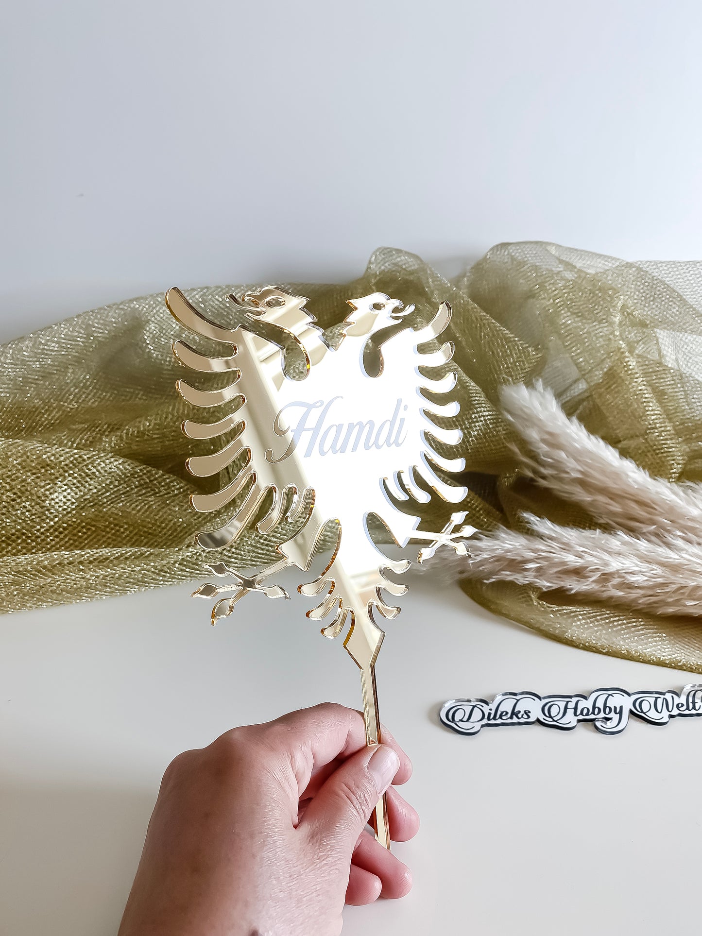 Cake Topper aus Plexiglas - Albania