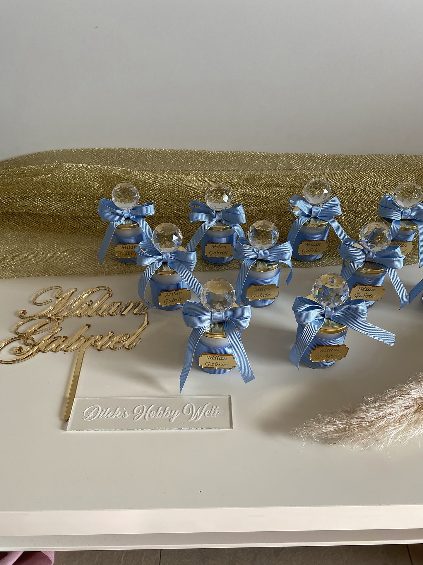Gastgeschenke Kinder Kerzen Fläschchen