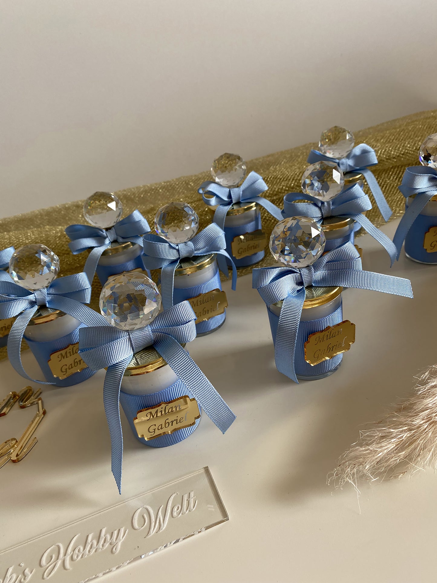Gastgeschenke Kinder Kerzen Fläschchen