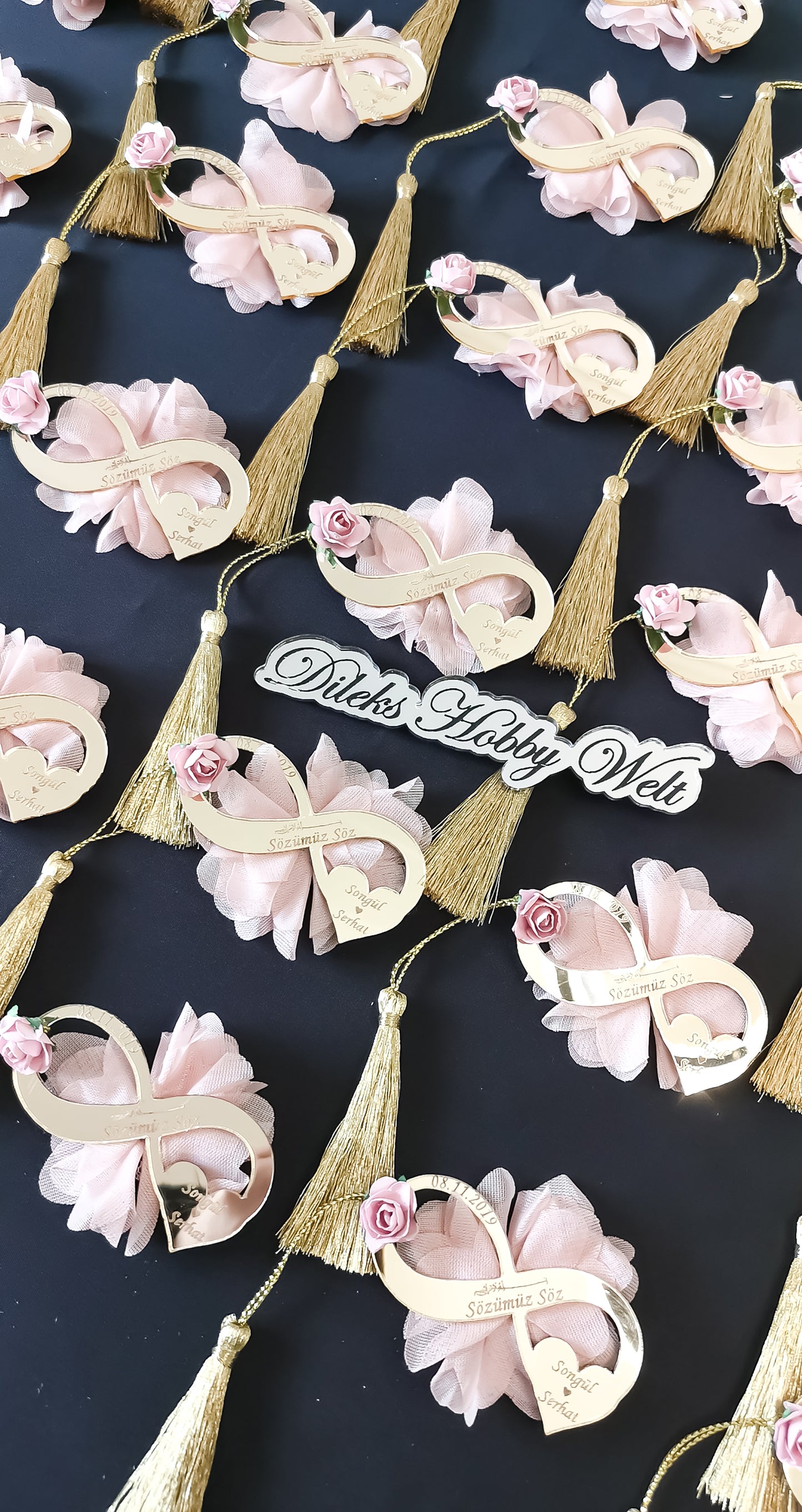 Gastgeschenke Unendlichkeit mit Tassel - Plexi
