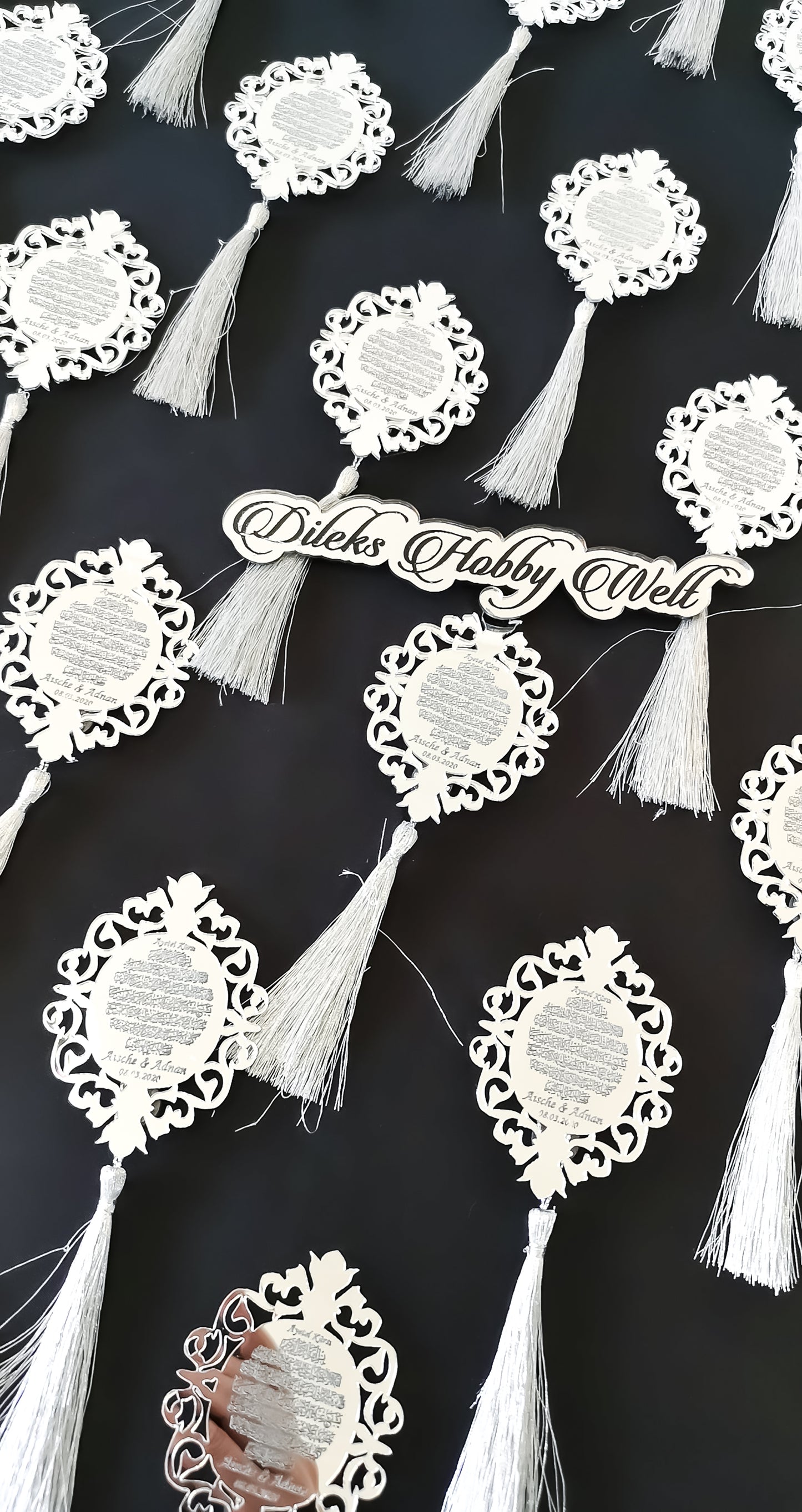 Gastgeschenke Dua Rahmen mit Tassel - Plexi
