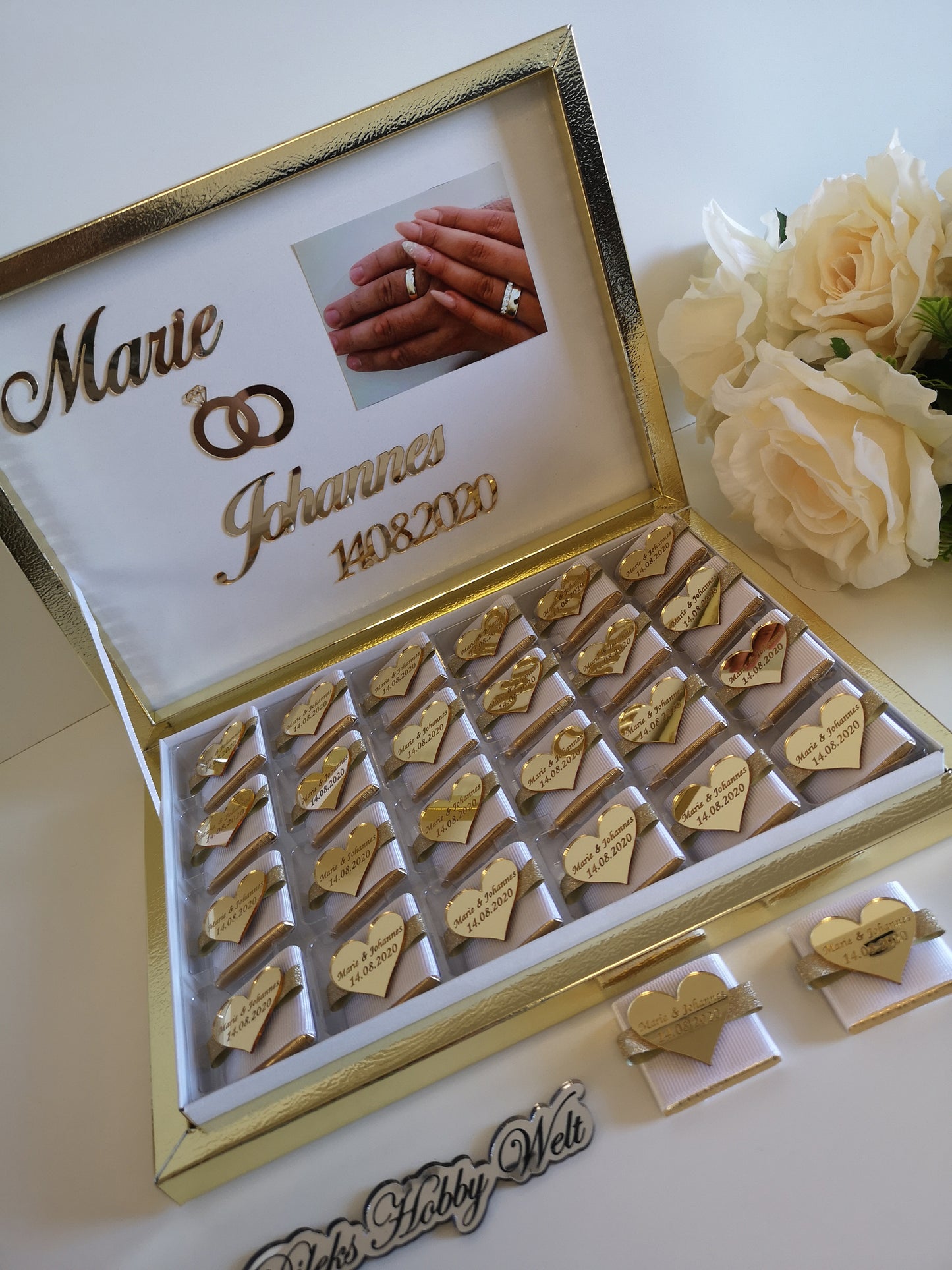 Schokobox Ringe mit Foto