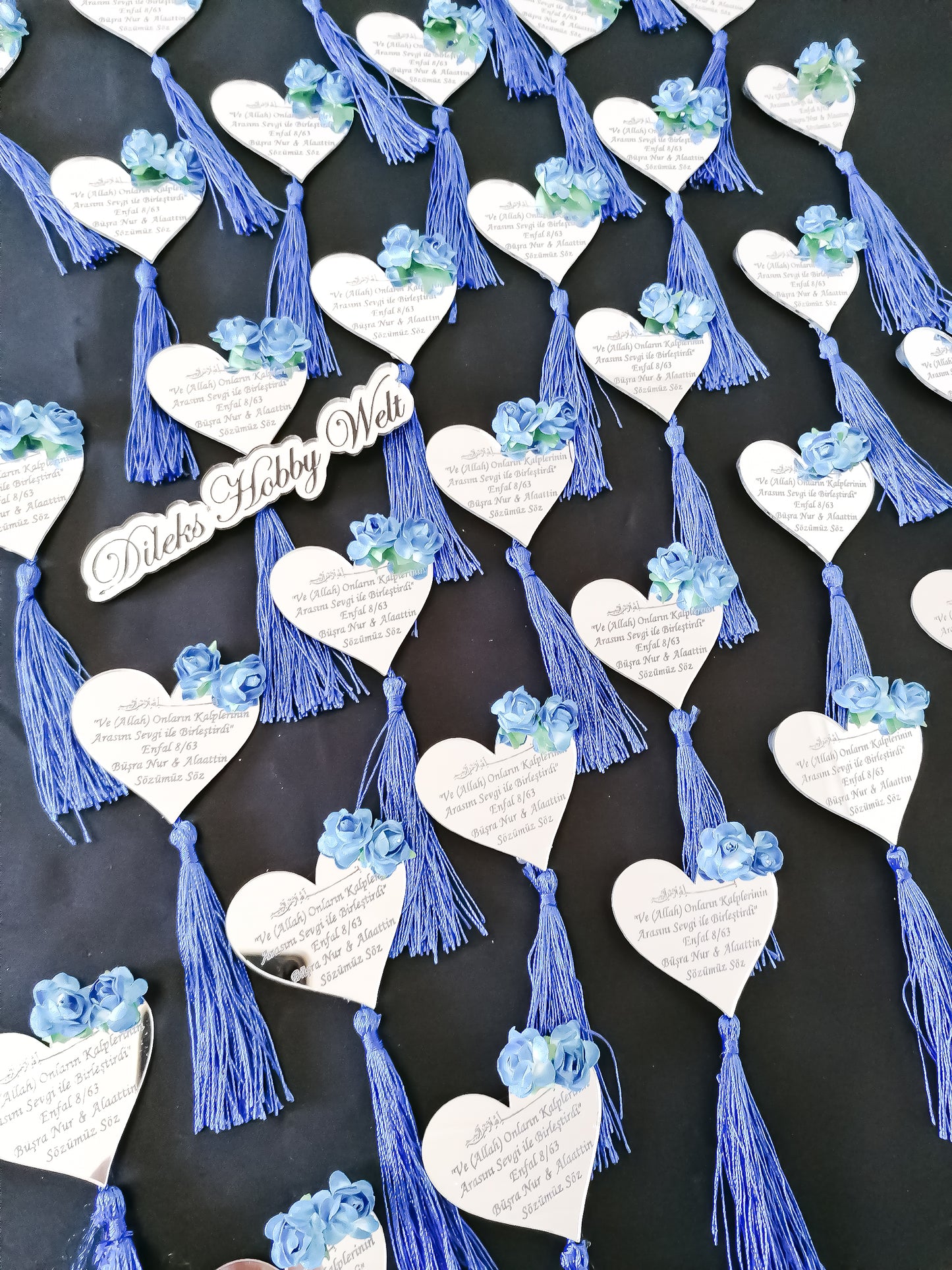 Gastgeschenke Herz mit Tassel - Plexi