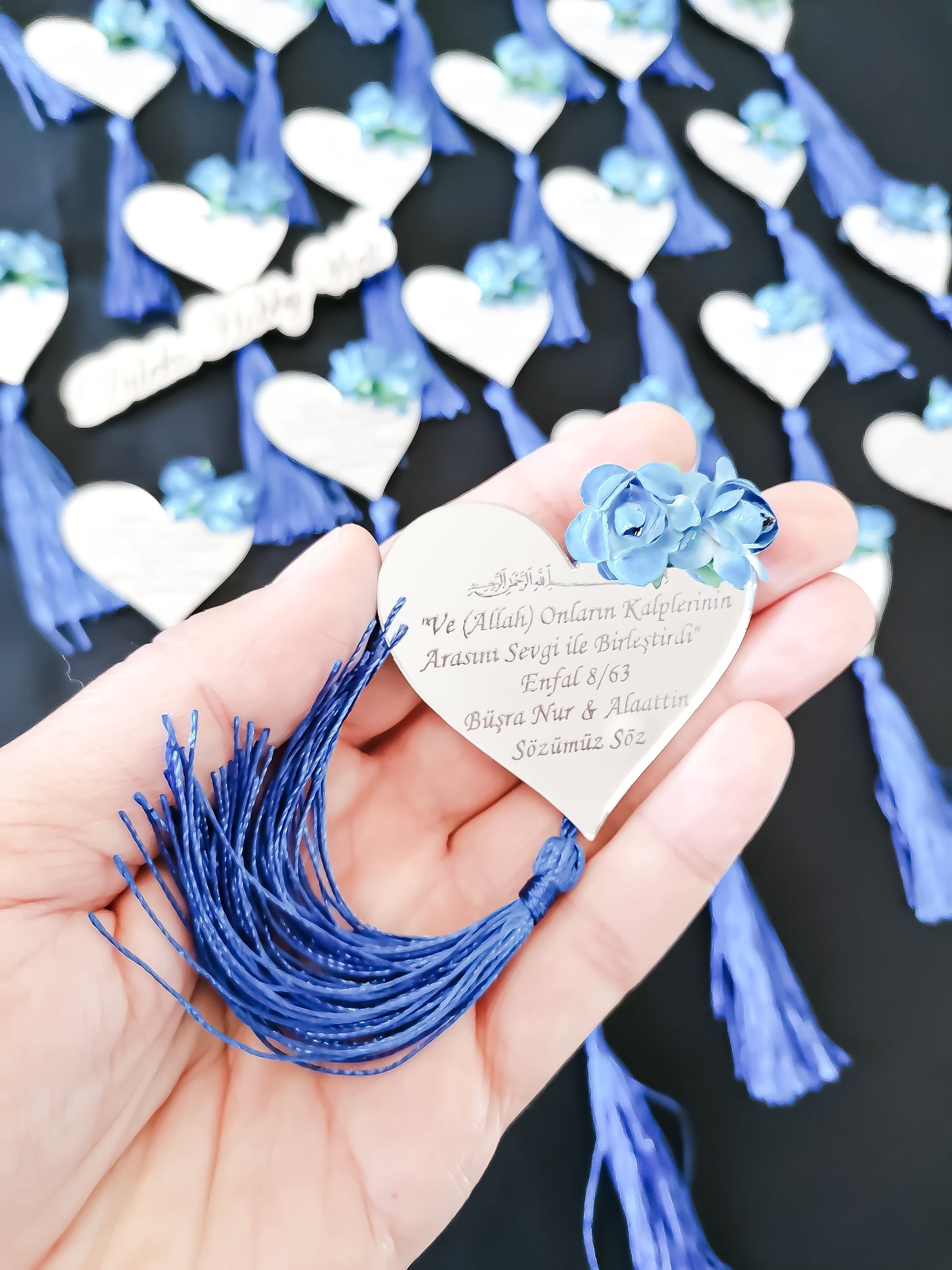 Gastgeschenke Herz mit Tassel - Plexi