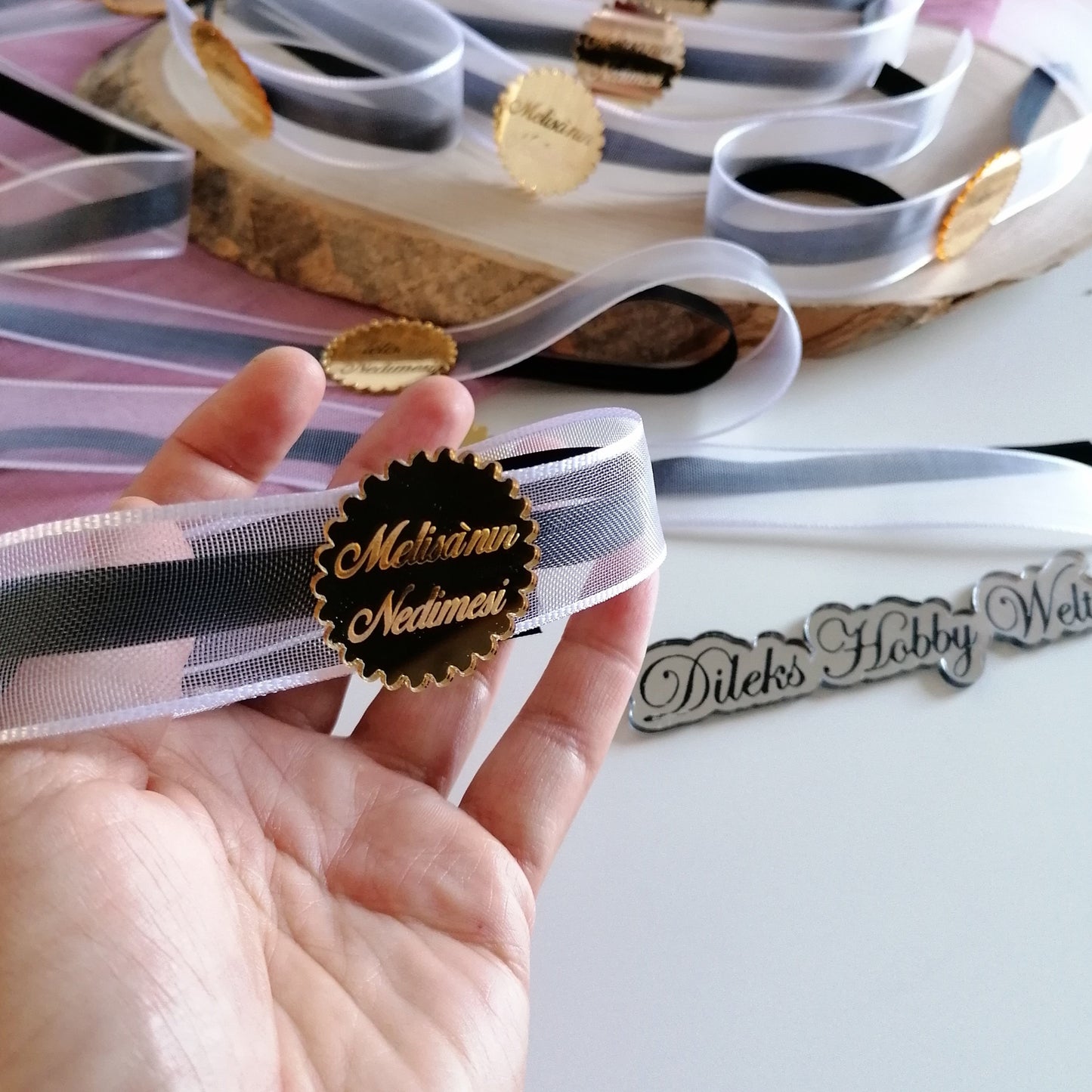 Bridesmaid Double Armband in Wunschfarbe
