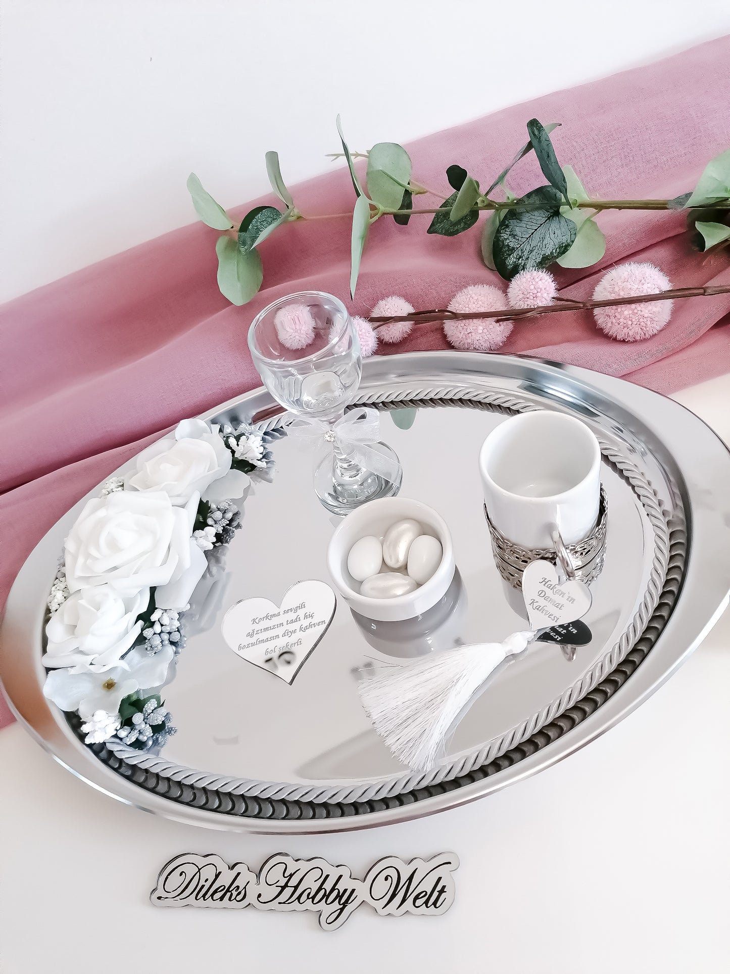 Spiegel Moccatablett Oval