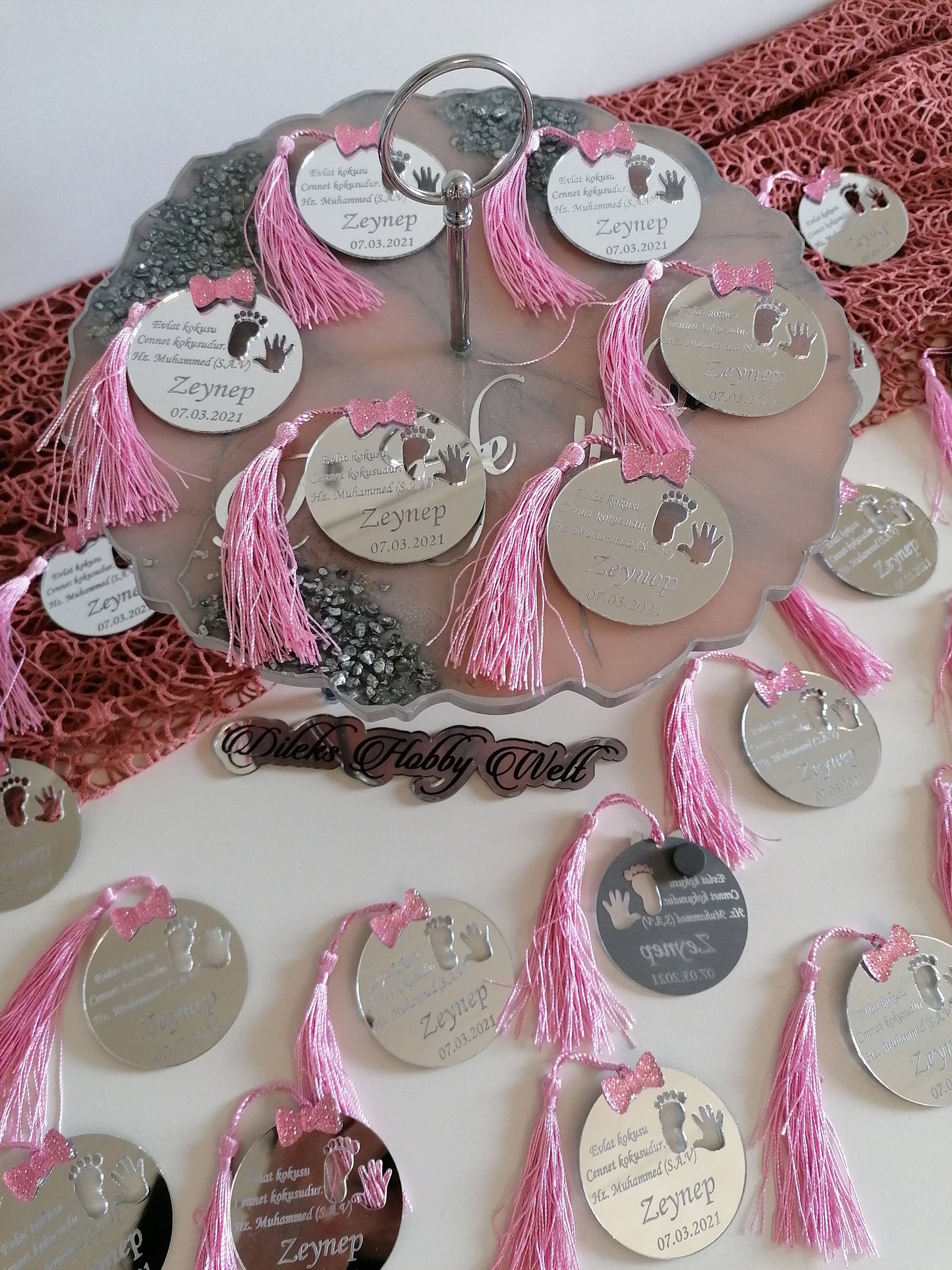 Gastgeschenke Kinder Dua/Fiyonk Kreis-Plexi