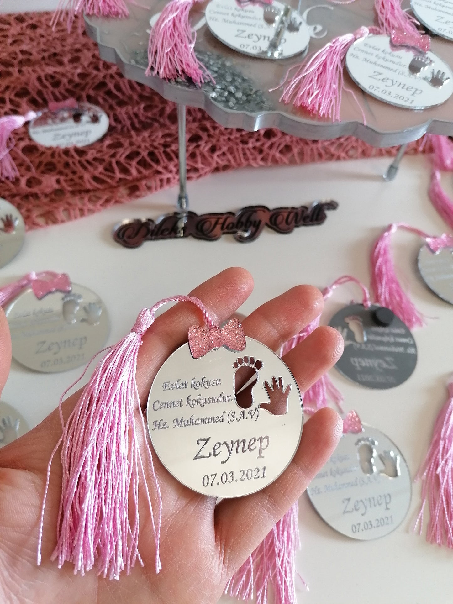 Gastgeschenke Kinder Dua/Fiyonk Kreis-Plexi