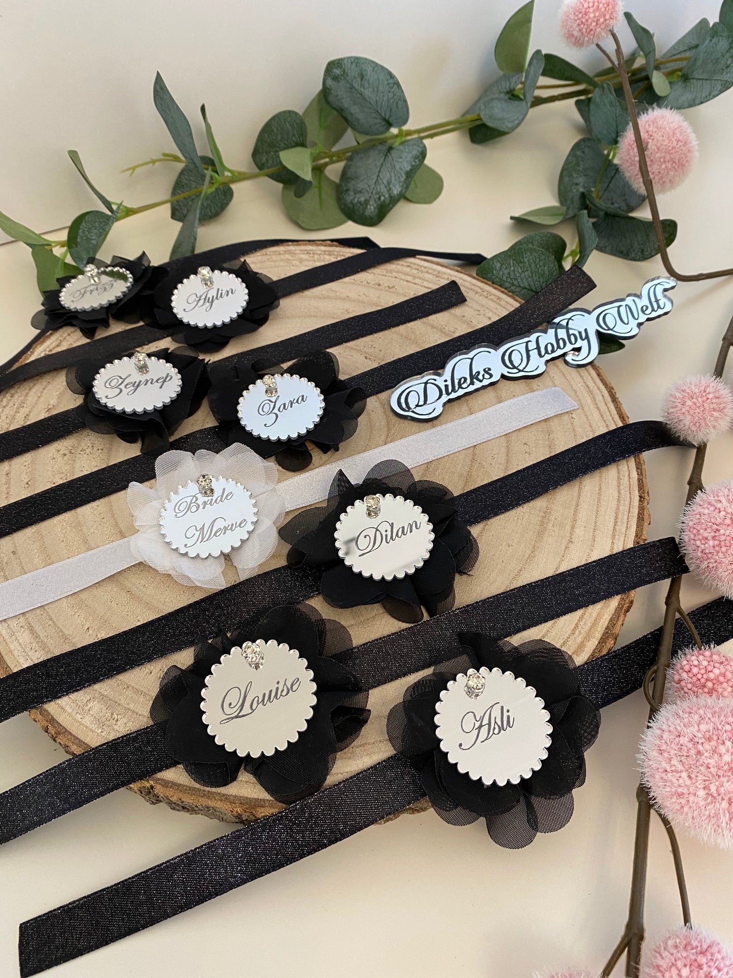 Bridesmaid schmales Armband in Wunschfarbe