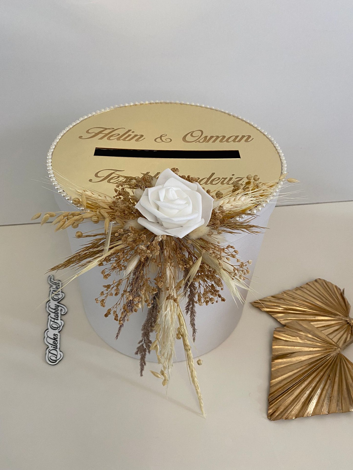 Geldbox Trockenblumen