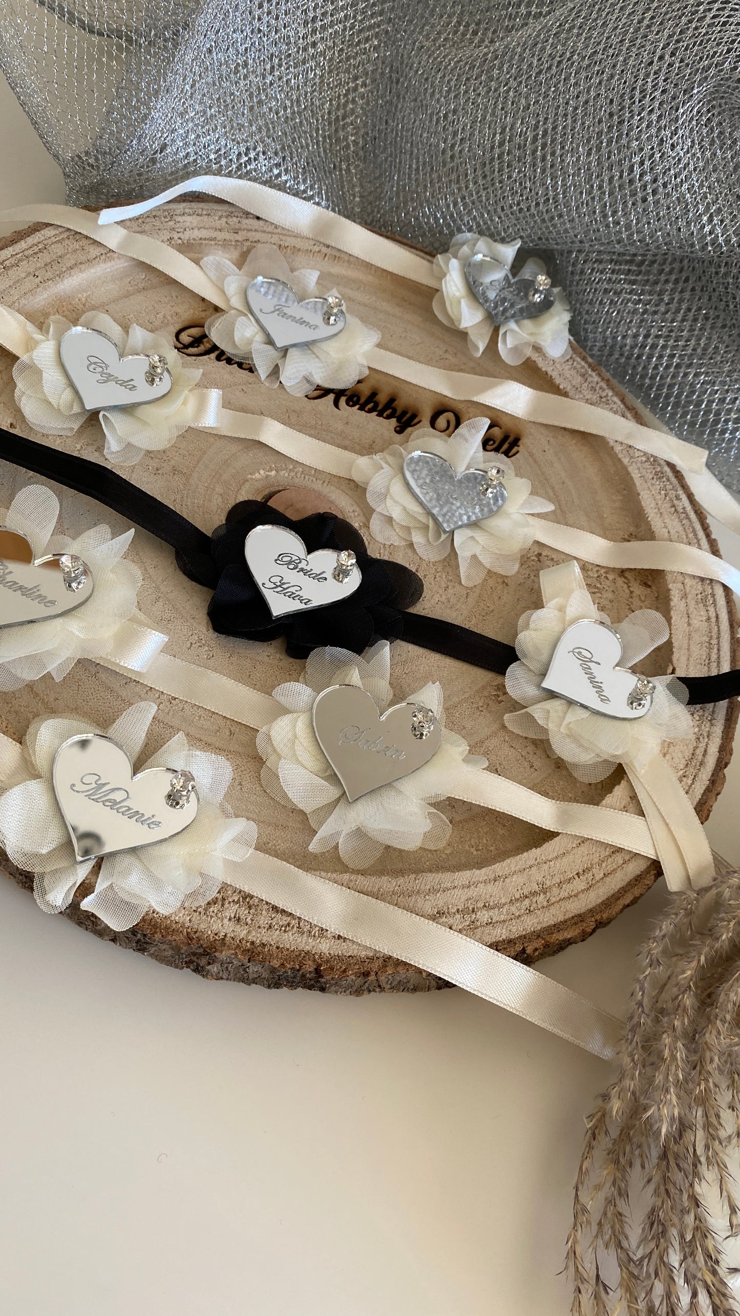 Bridesmaid schmales Armband in Wunschfarbe