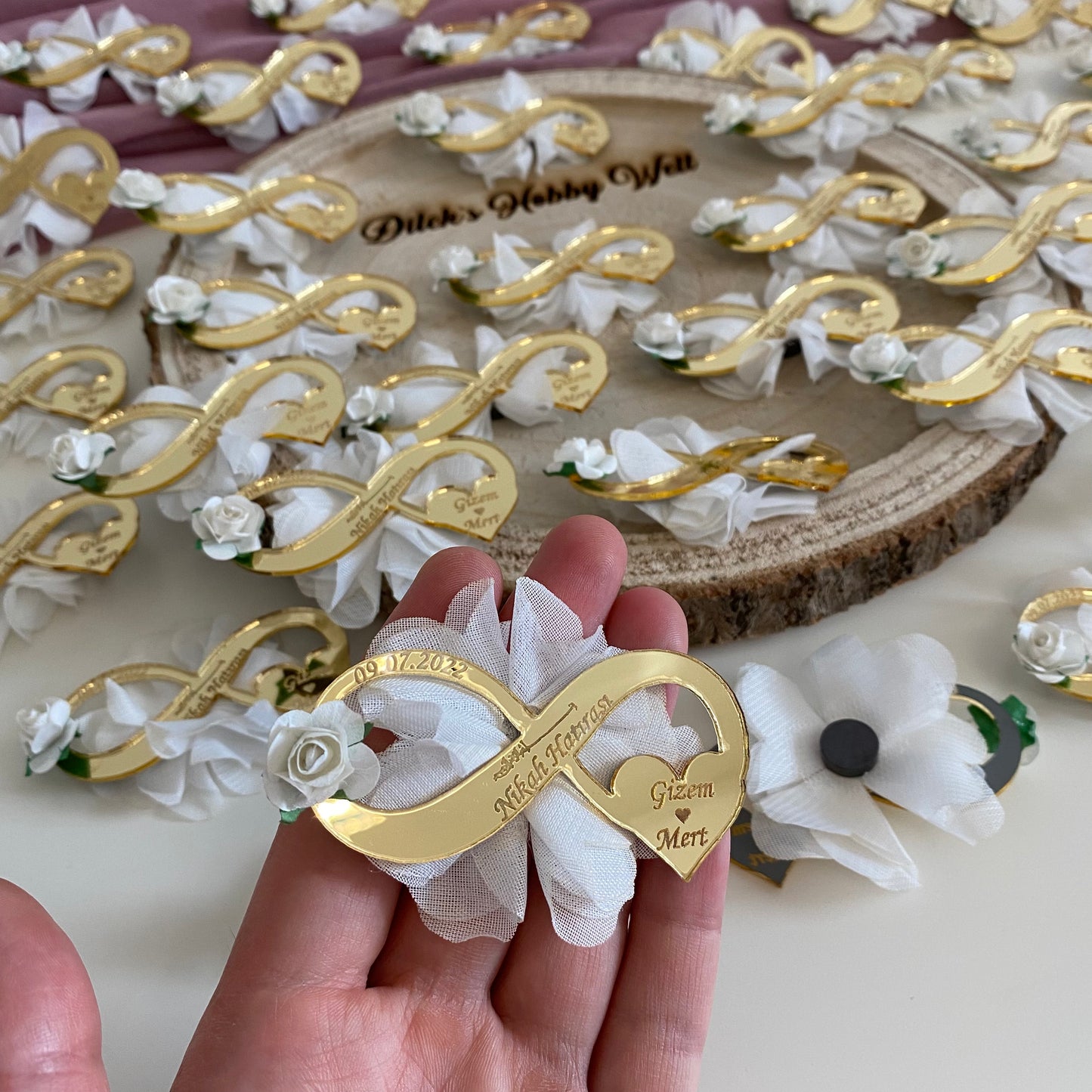 Gastgeschenke Unendlichkeit mit Tassel - Plexi