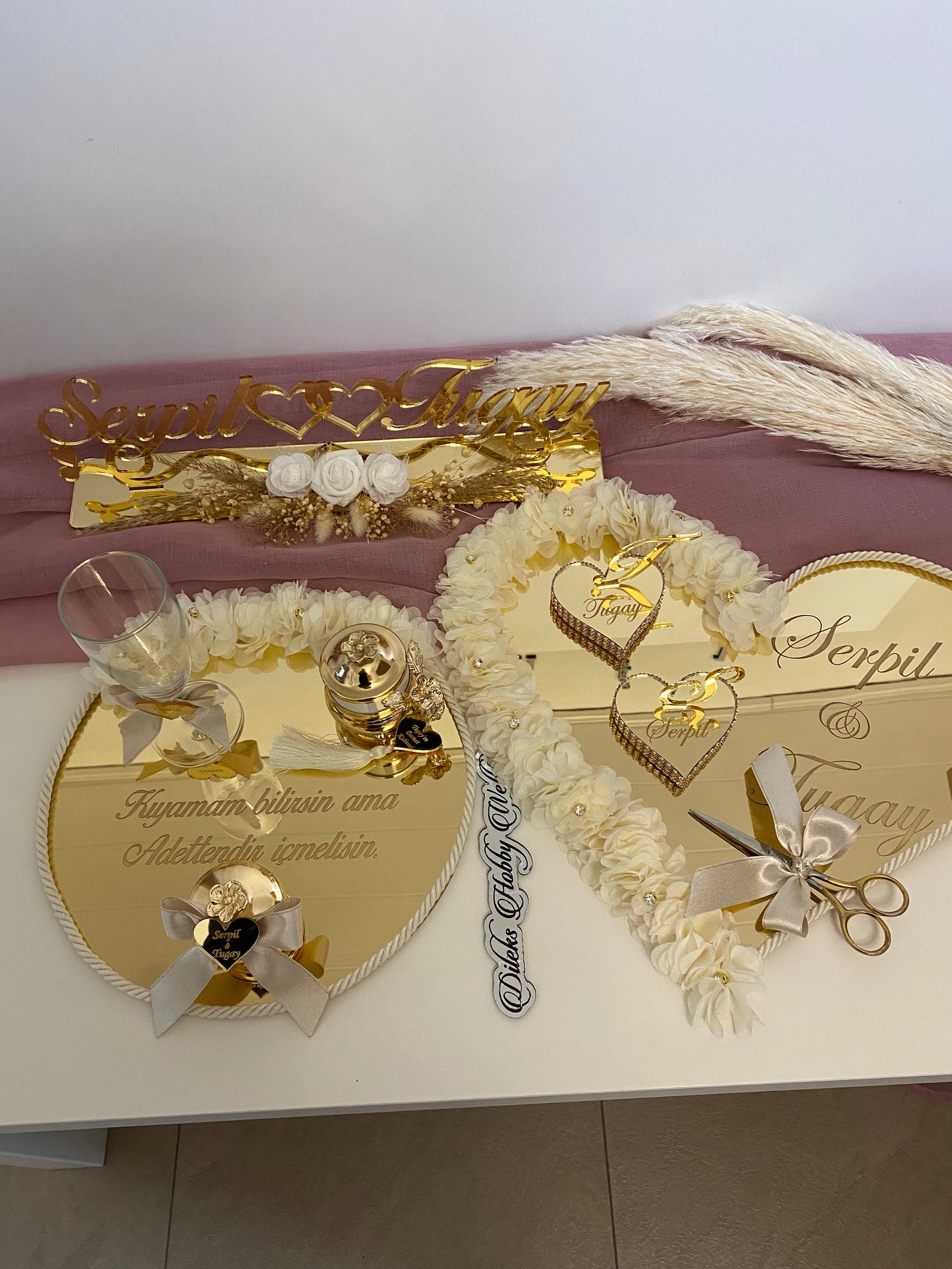 Spiegel Ringtablett Heart Set