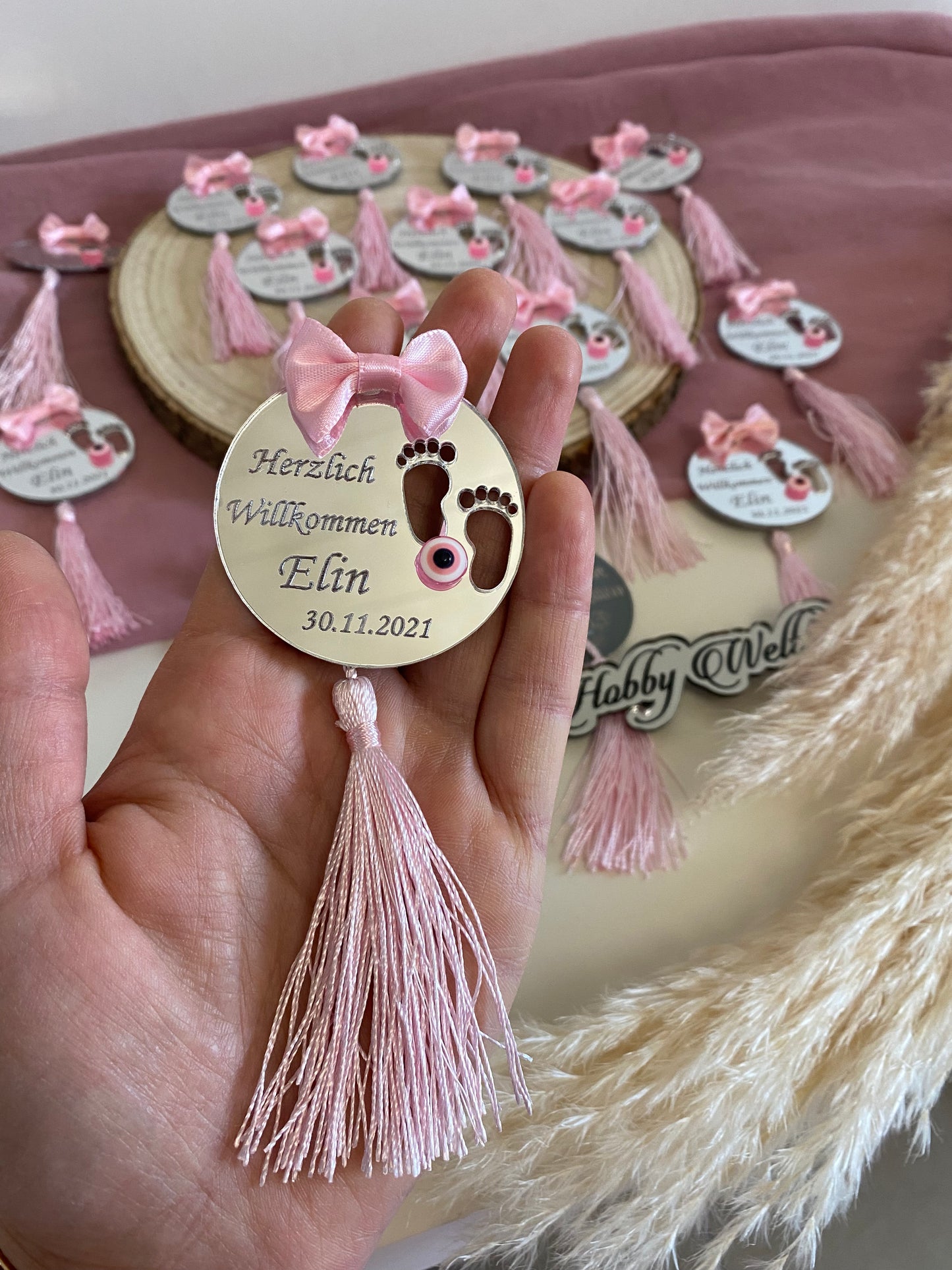 Gastgeschenke Kinder Dua/Fiyonk Kreis-Plexi