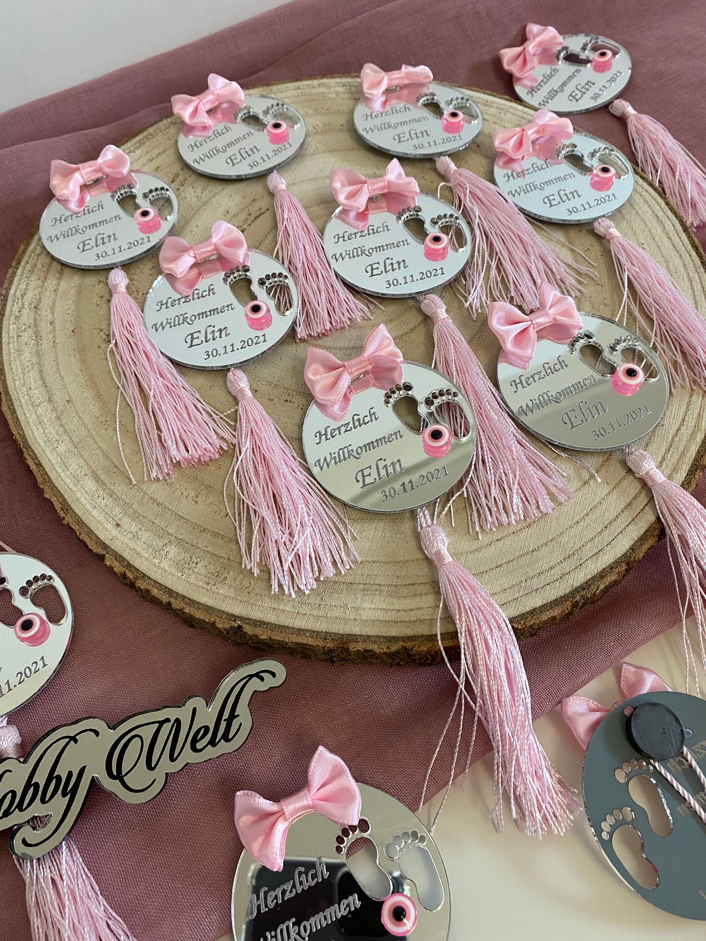 Gastgeschenke Kinder Dua/Fiyonk Kreis-Plexi