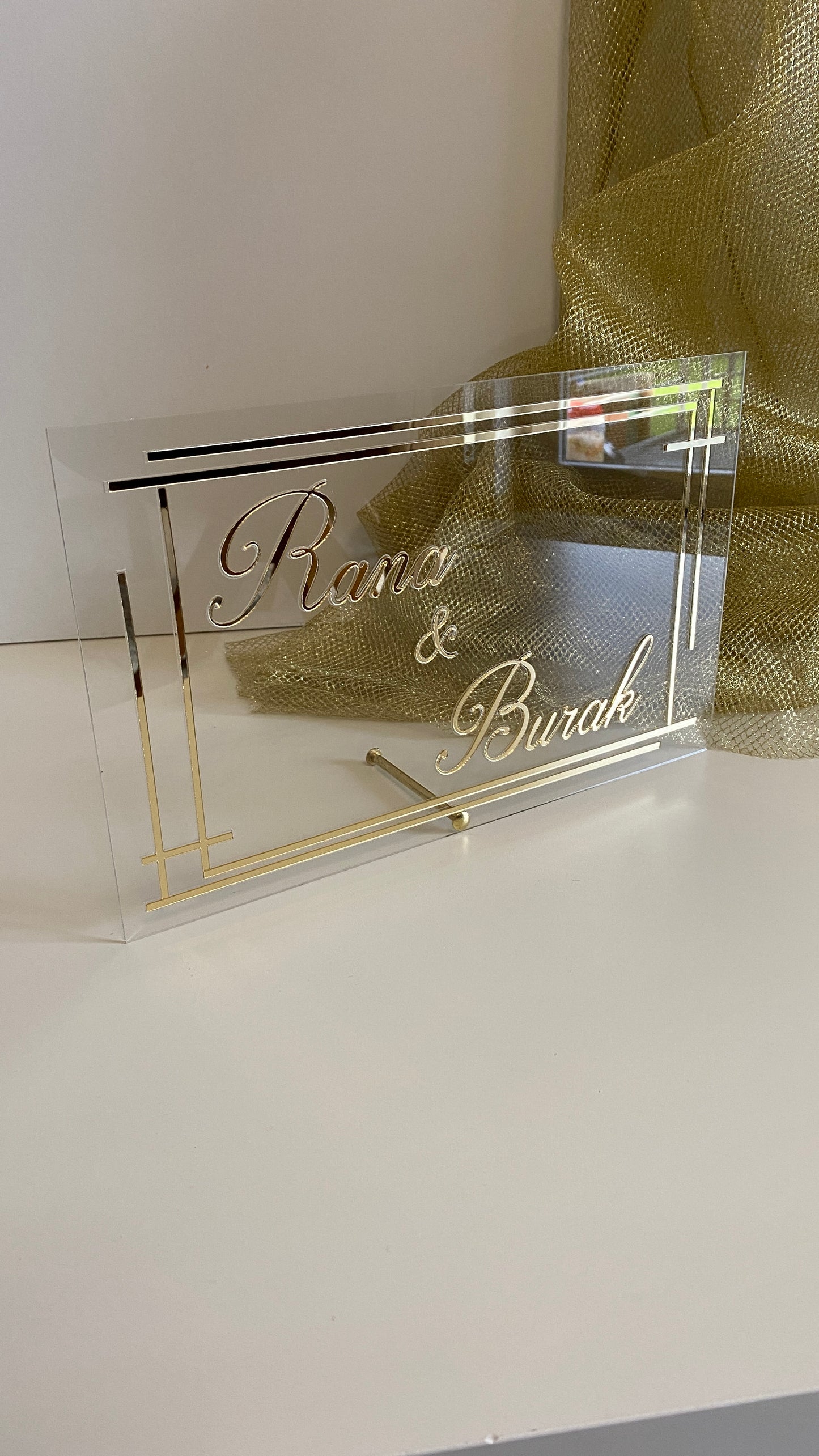 Hochglanz Namensaufsteller personalisiert