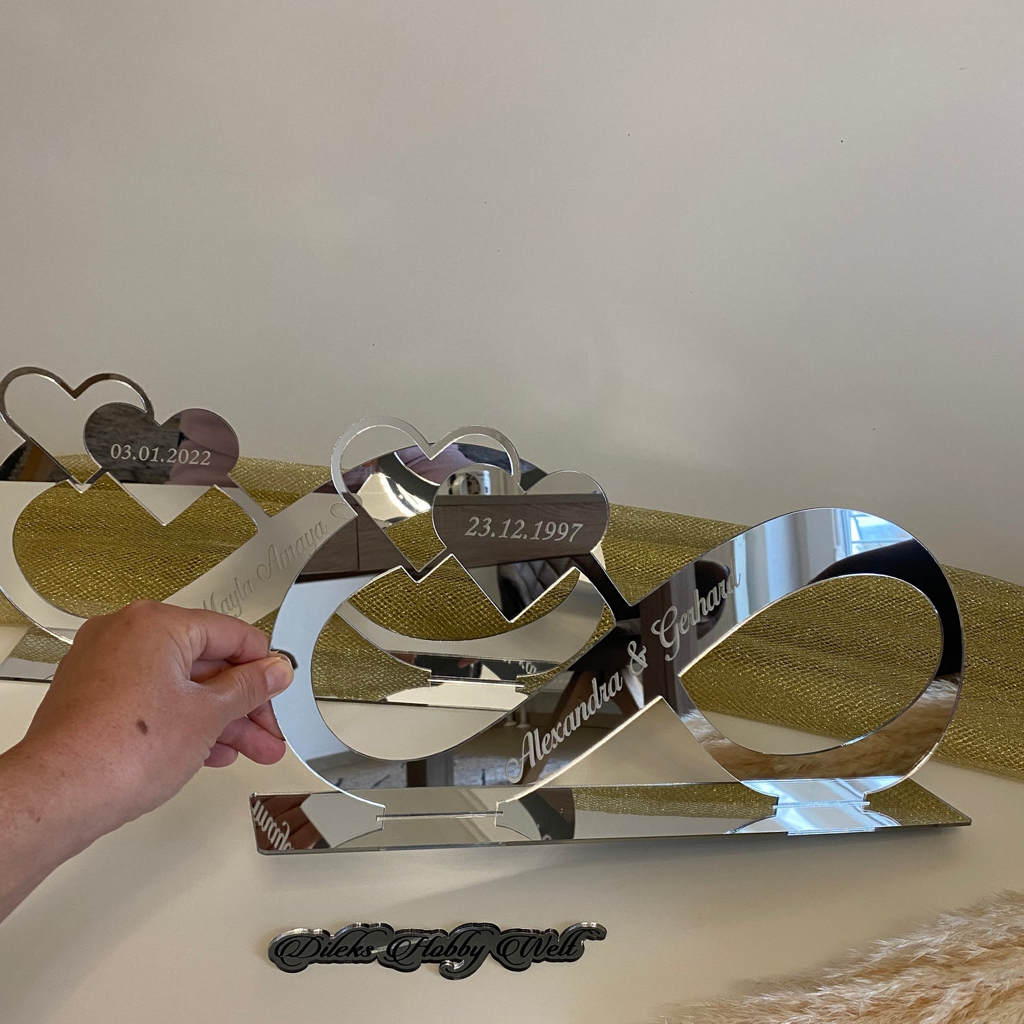 Unendlichkeitszeichen aus Plexiglas Model 1