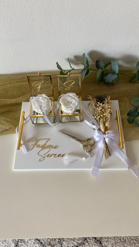 Marmor Ringtablett Tima