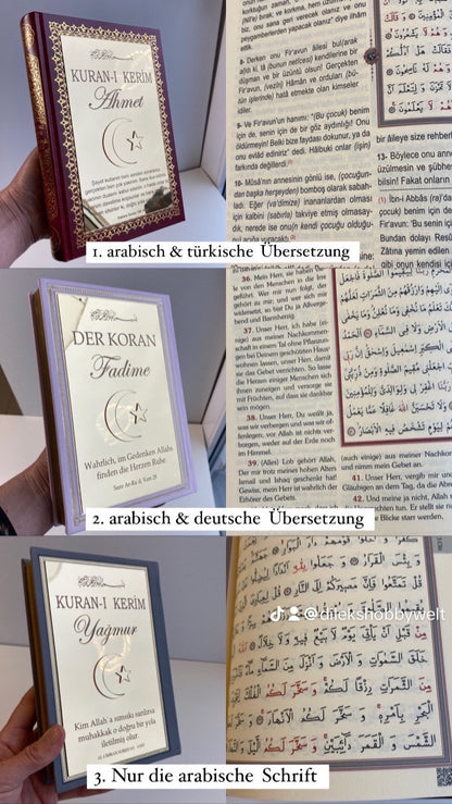Personalisierter Koran (Arabischer Schrift)