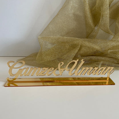 Namensaufsteller Standard mit &