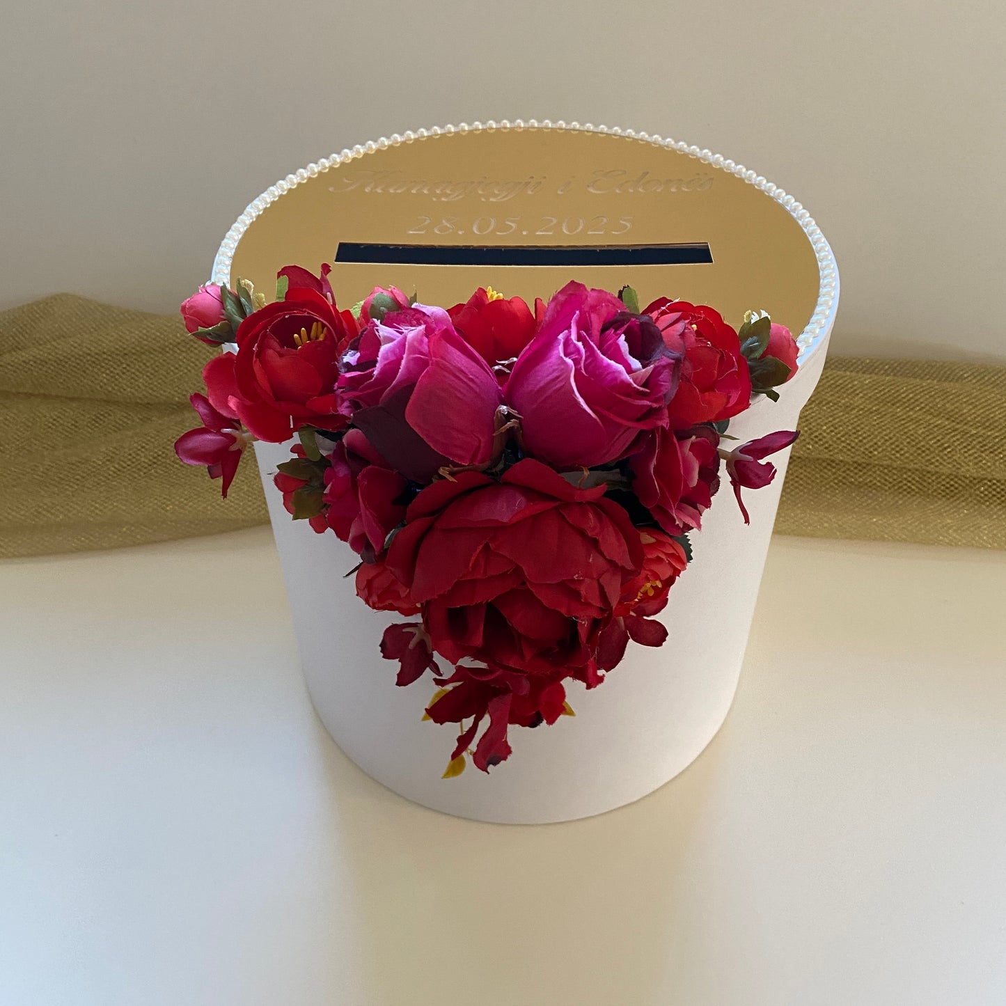 Geldbox  Rosa/ Bordeaux