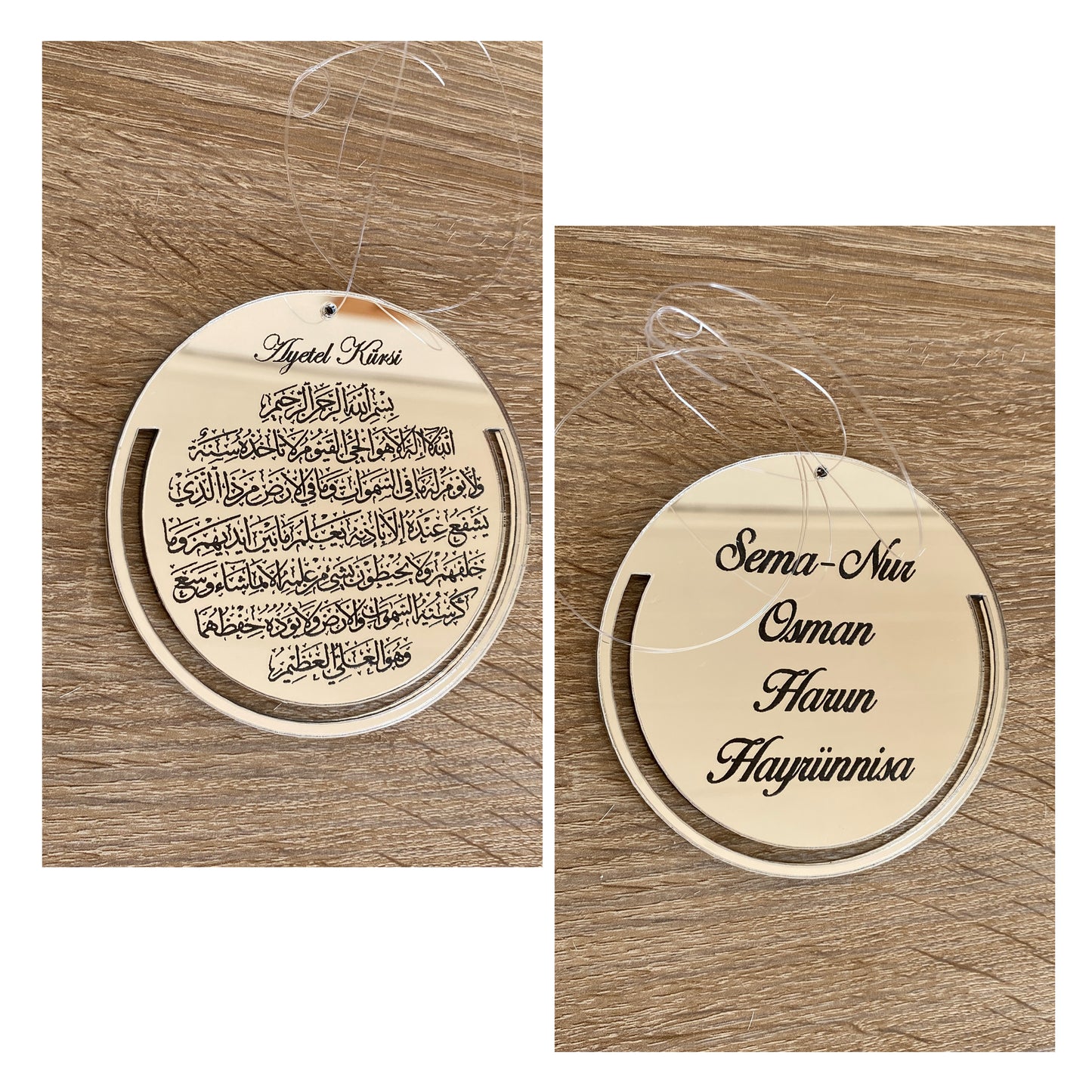 Rückspiegelanhänger Dua rund
