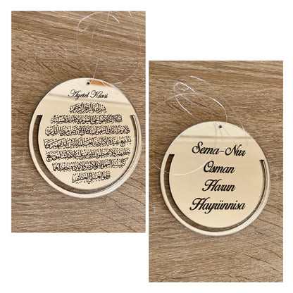 Rückspiegelanhänger Dua rund