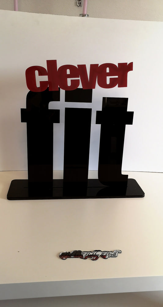 Namensaufsteller mit Logo MDF