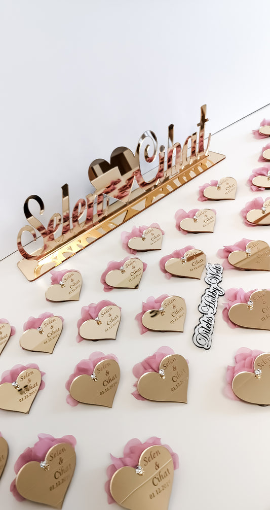 Gastgeschenke Herz - Plexi