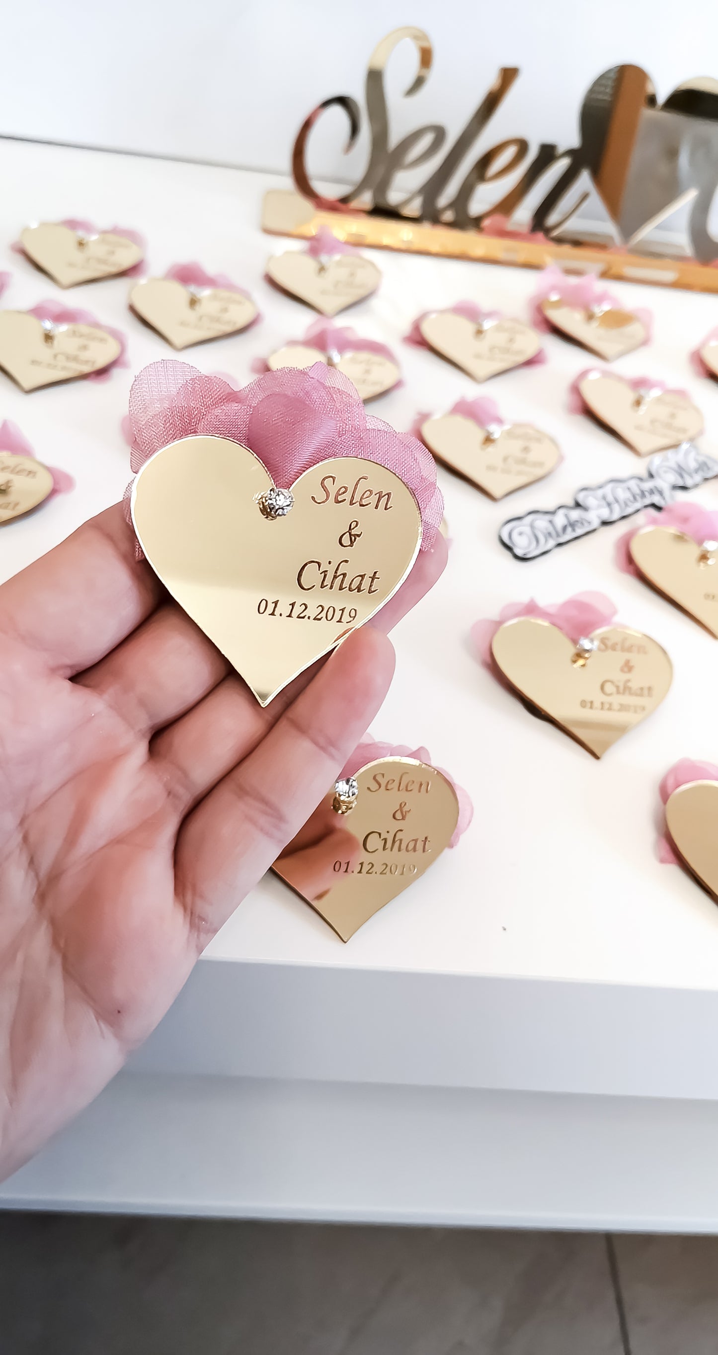 Gastgeschenke Herz - Plexi