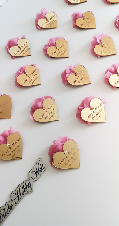 Gastgeschenke Herz - Plexi