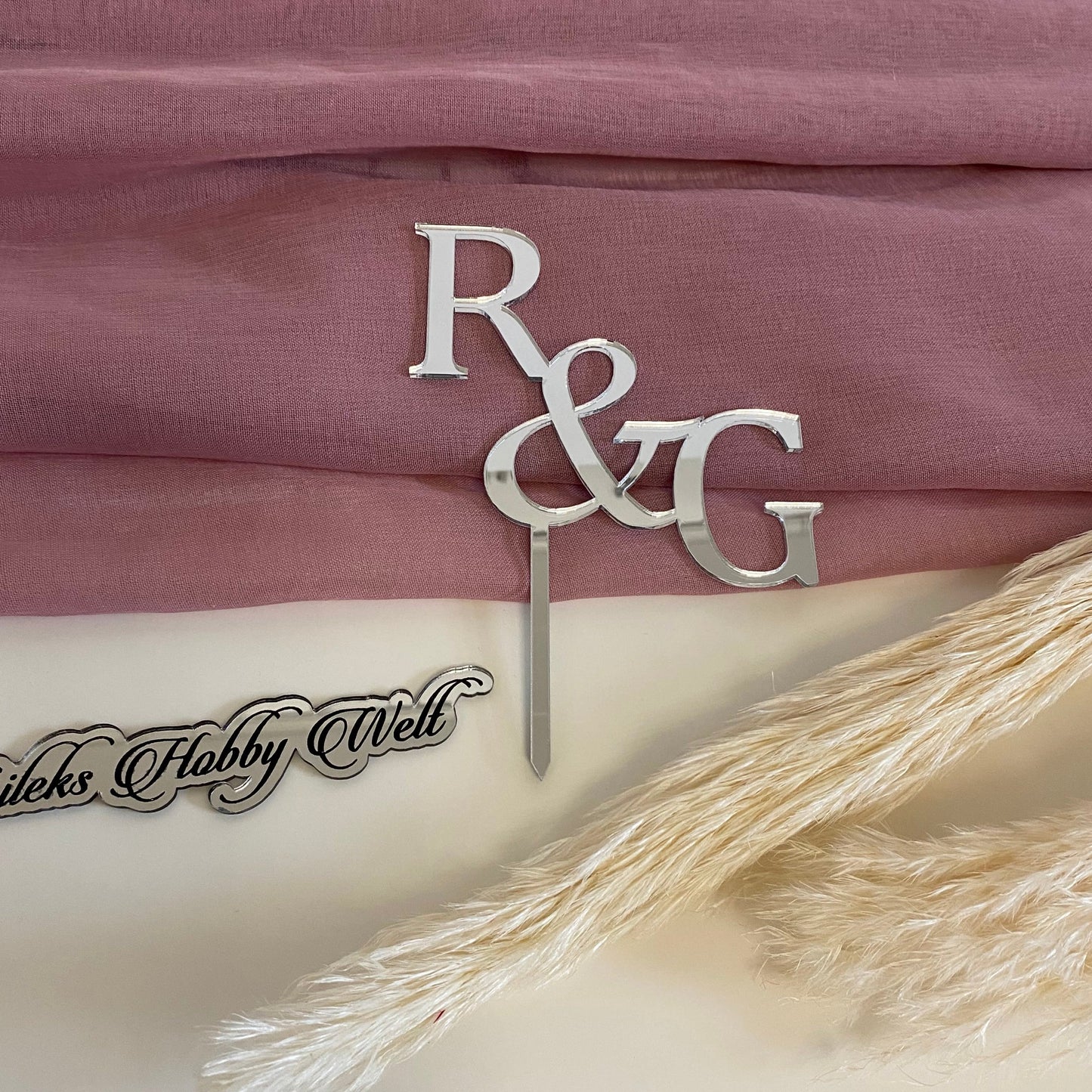 Cake Topper aus Plexiglas - Buchstaben