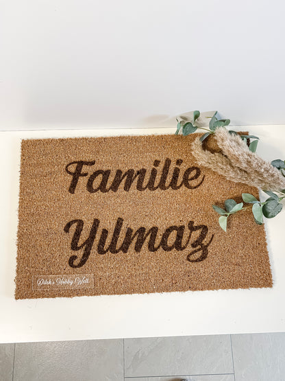 Fußmatte Familie