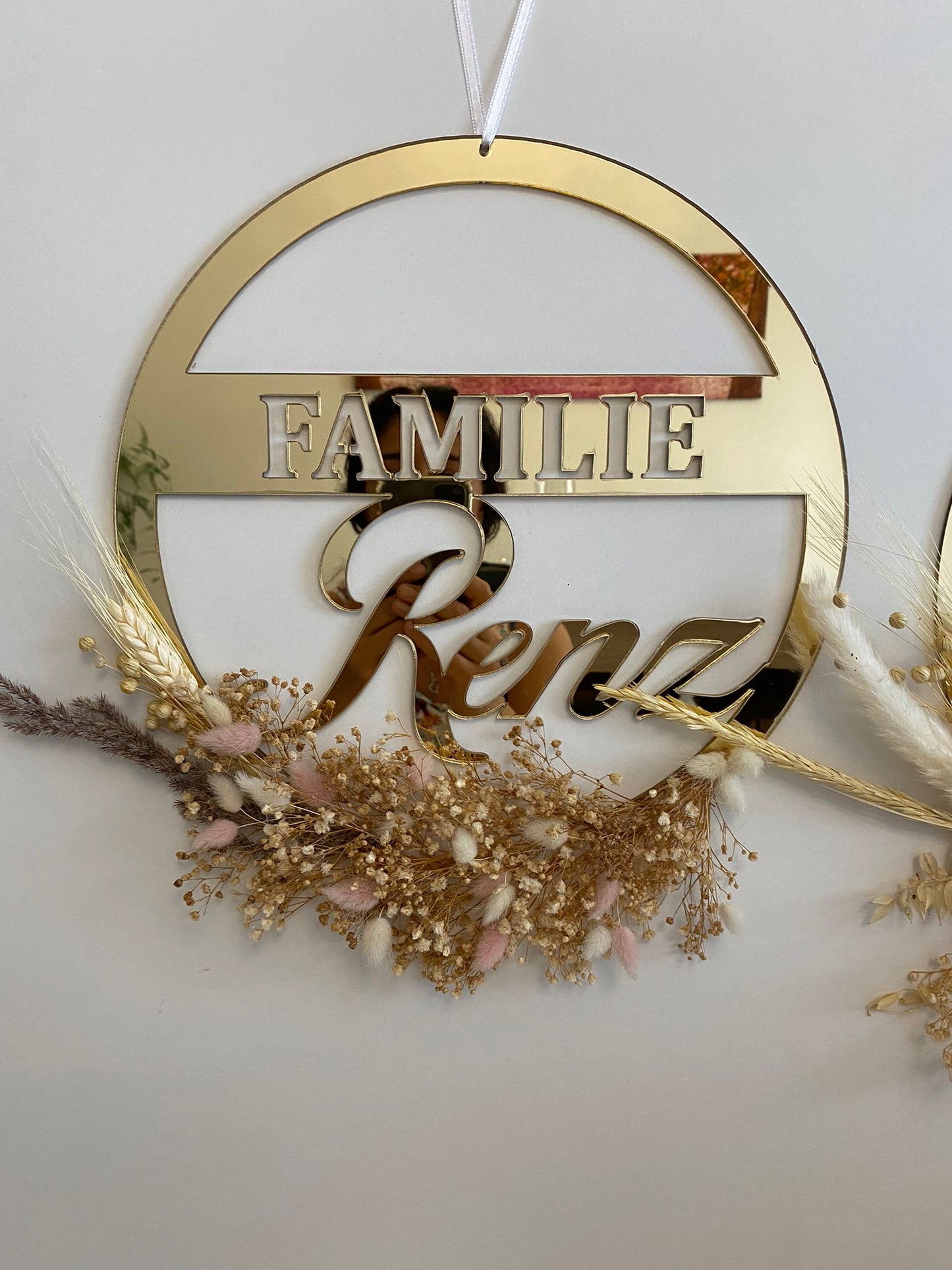 Türdeko Familie Trockenblumen Rose Dream