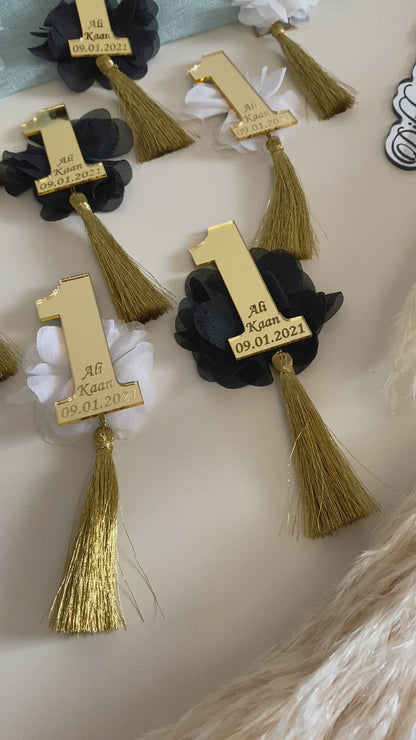 Gastgeschenke Kinder Zahlen-Plexi
