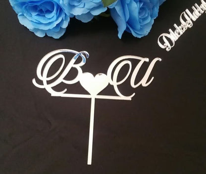 Cake Topper aus Plexiglas - Buchstaben