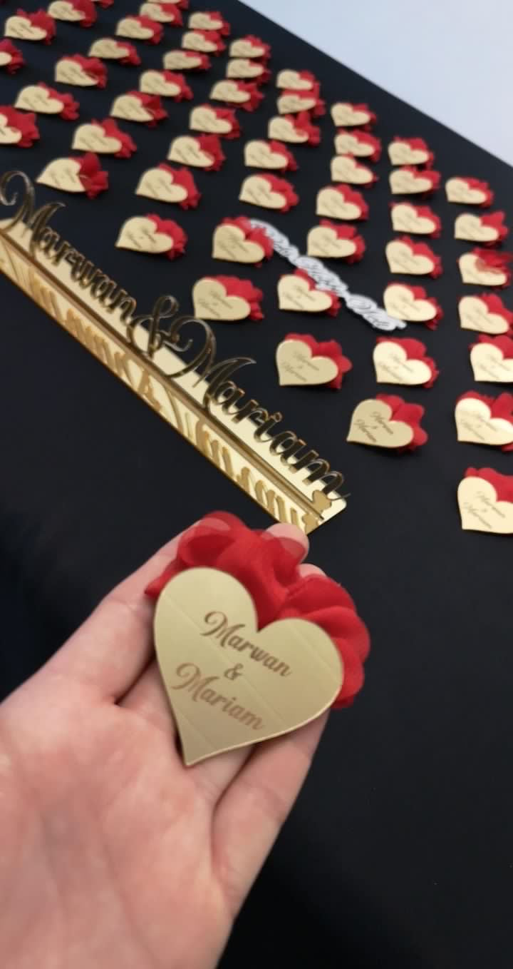 Gastgeschenke Herz - Plexi