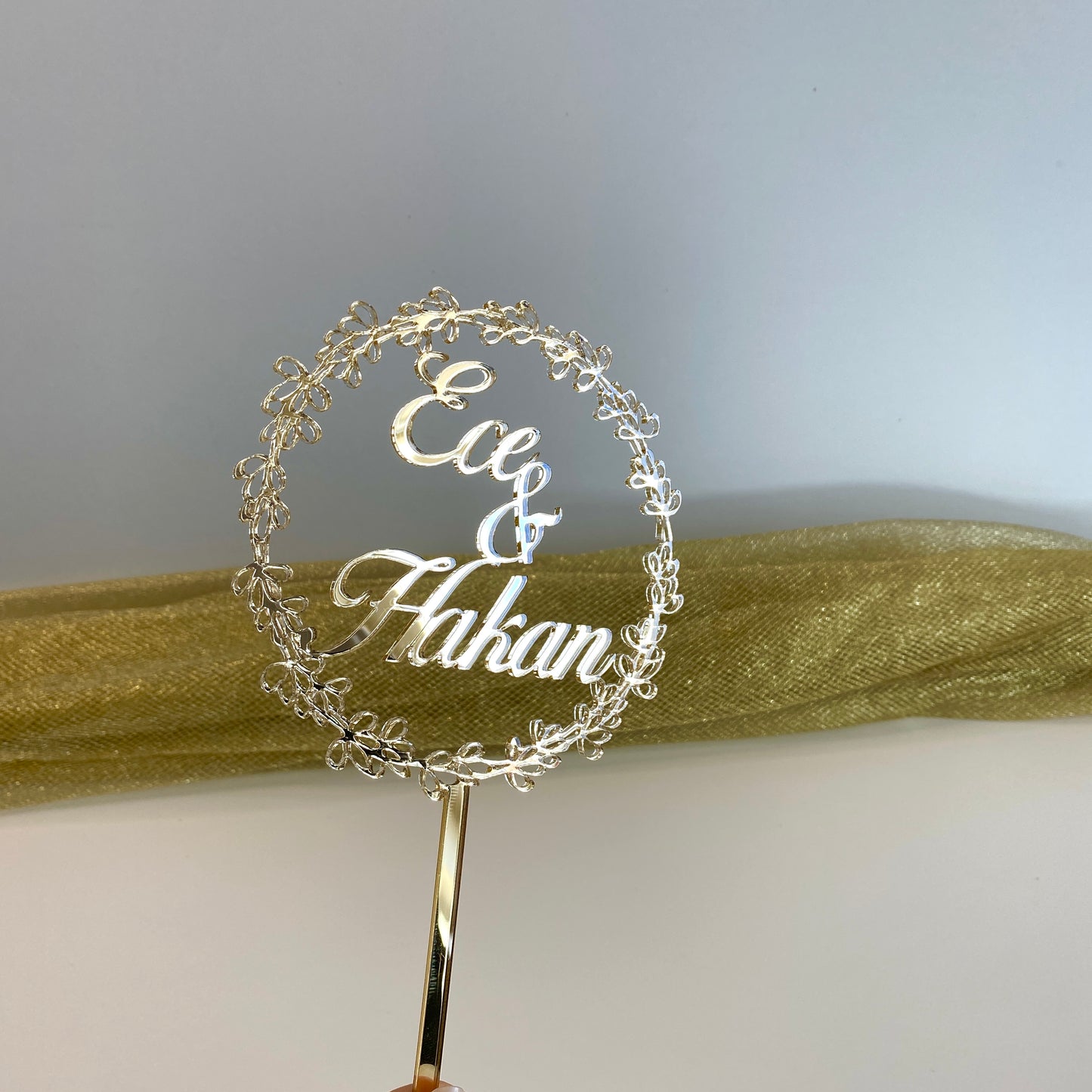 Cake Topper Ring-Verzierung